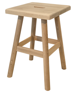 Tabouret bois - Carrée - TRADI-main